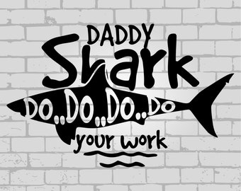 Free Free 291 Daddy Shark Svg Black And White SVG PNG EPS DXF File