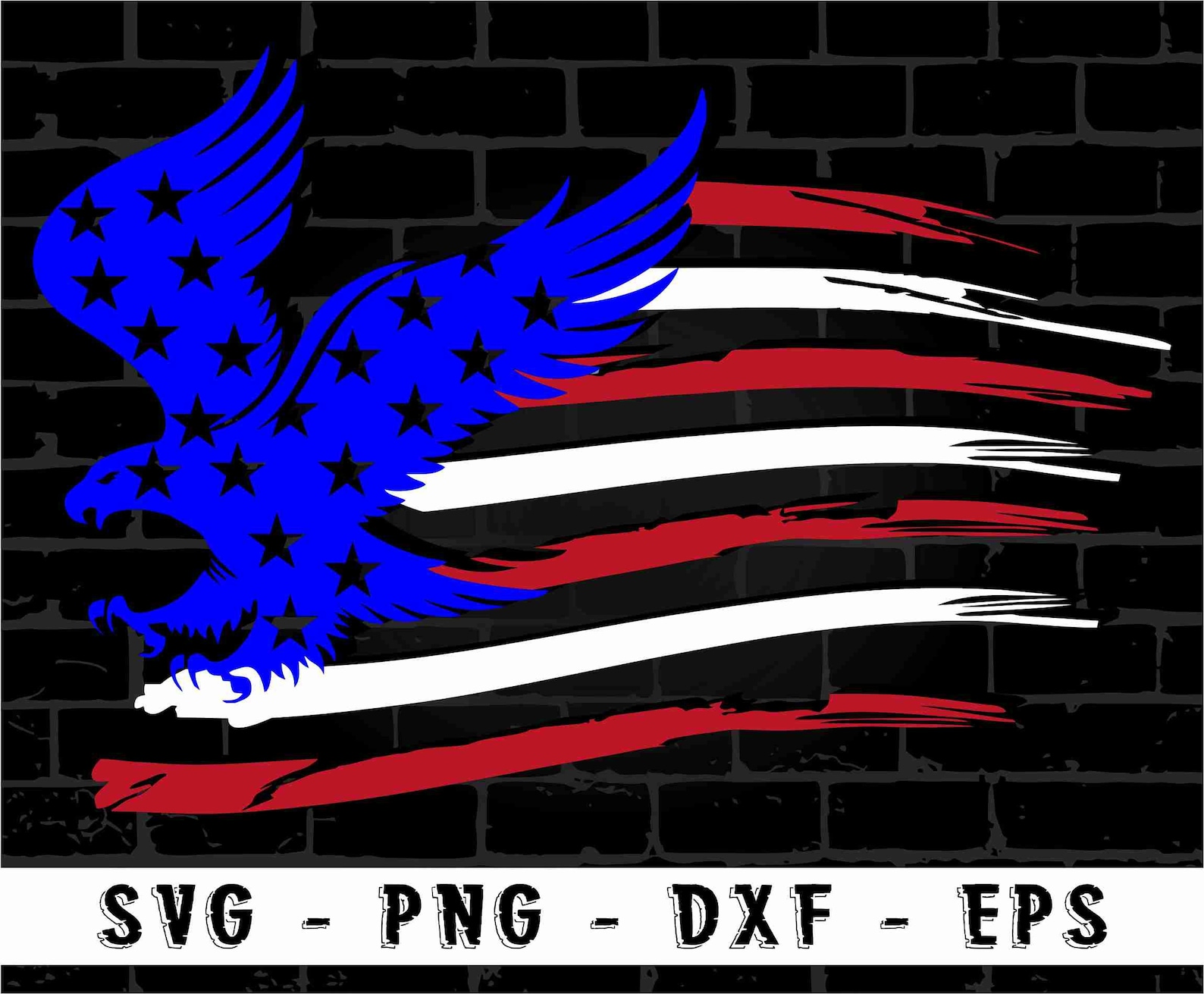 Distressed American Eagle Flag Svg, American Eagle Flag SVG, Eagle Svg ...