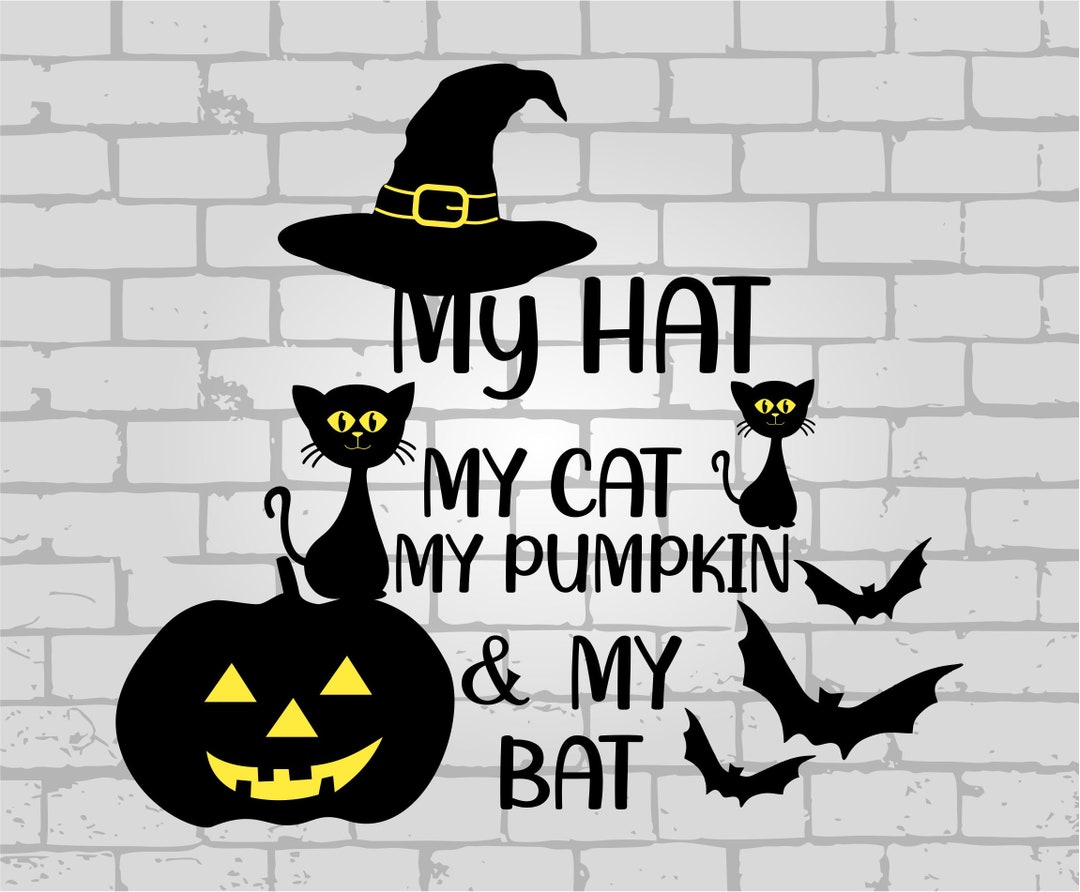 Cat Svg, Witch Svg, Halloween Svg, Pumpkin Svg, Pumpkin Face Svg ...