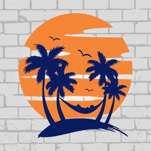 Palm Tree svg, Sunset svg, Summer svg, Beach svg, Vacation svg, beach life svg, summer beach svg