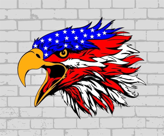 USA Patriotic Eagle Flag SVG 4th of July Graphic by Artistic