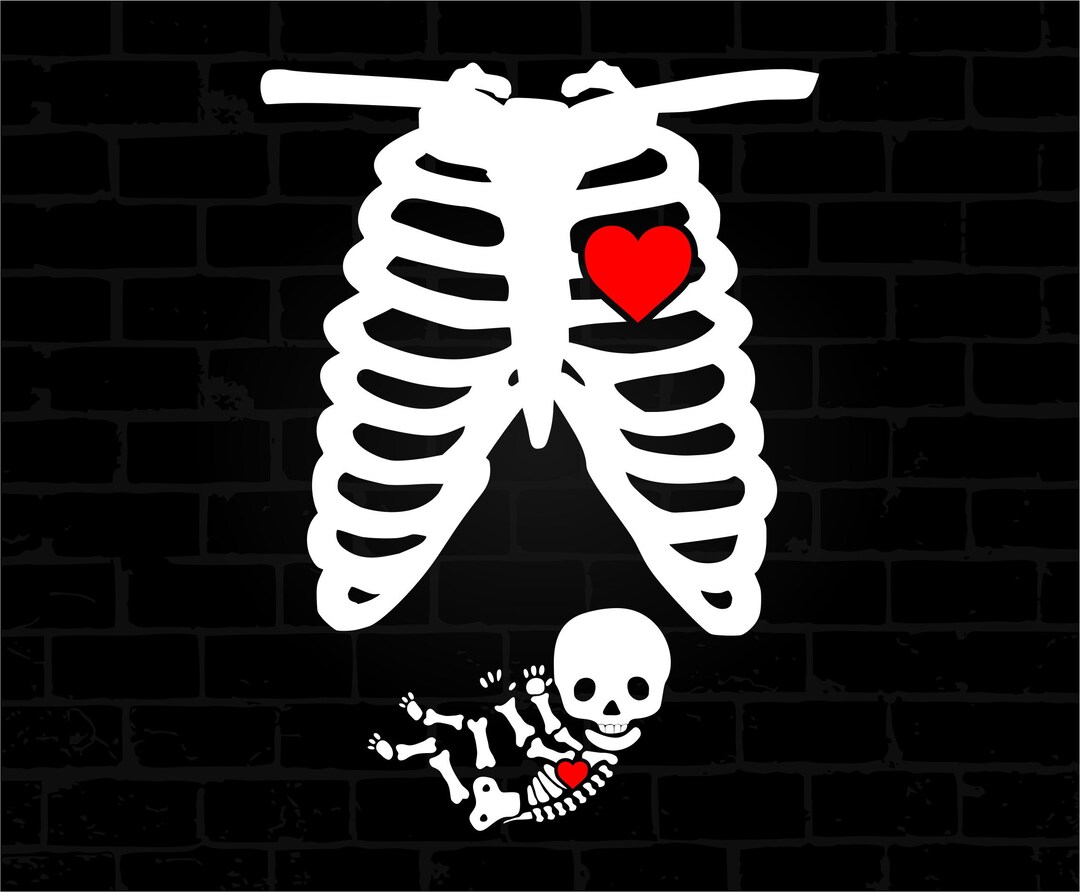 Baby Skeleton Svg, Pregnancy Skeleton Svg, Skeleton Svg, Pregnancy Svg