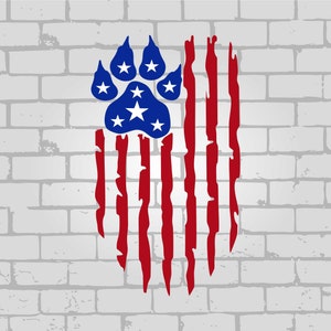 hond svg, poot svg, pootafdruk svg, Hond moeder svg, amerika vlag svg, politie svg, 4 juli svg, noodlijdende vlag svg, vierde juli svg