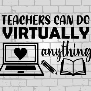 Os professores podem fazer praticamente qualquer coisa svg, Quarentena svg, professor virtual svg, volta às aulas svg, giz de cera svg, lápis svg