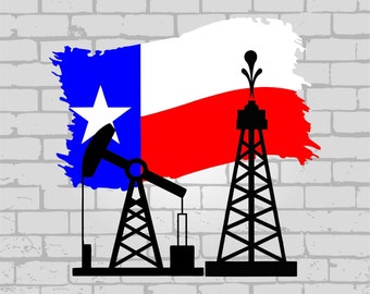 Texas Oilfield Flag svg, Oilfield Flag svg, Oilfield svg, american flag svg, flag svg, distressed flag svg, 4th of july svg, july 4th svg
