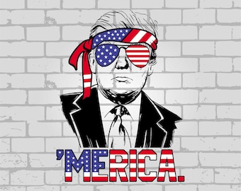 Trump svg, Donald Trump svg, Trump merica svg, trump Sunglasses svg