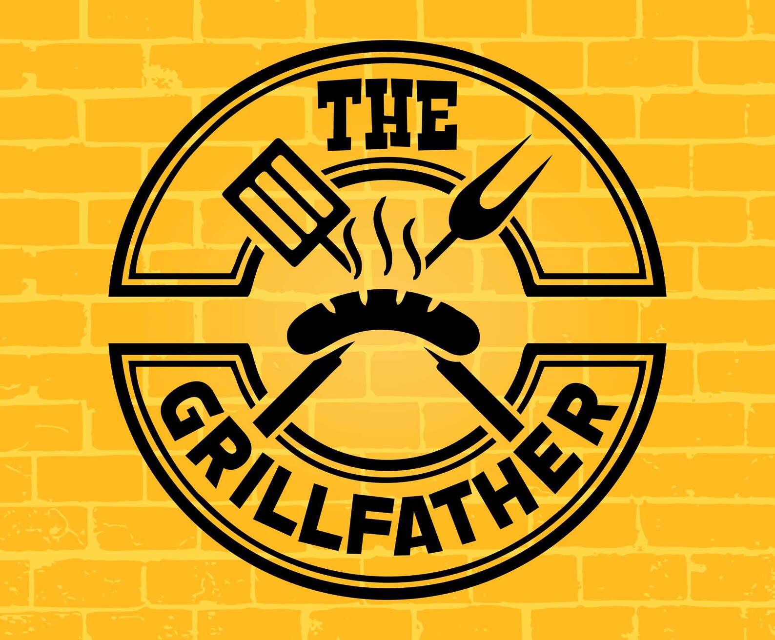 The Grillfather Svg Fathers Day Svg Grillfather Svg Bbq Etsy