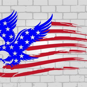 Distressed American Eagle Flag svg, American Eagle Flag SVG, Eagle svg, Eagle Flag SVG, 4th of July svg, distressed flag svg, patriotic svg