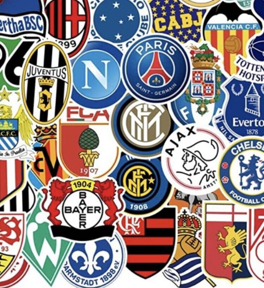 Custom Football Logo Any Club Stickers Decal Sticker for Wall Etsy