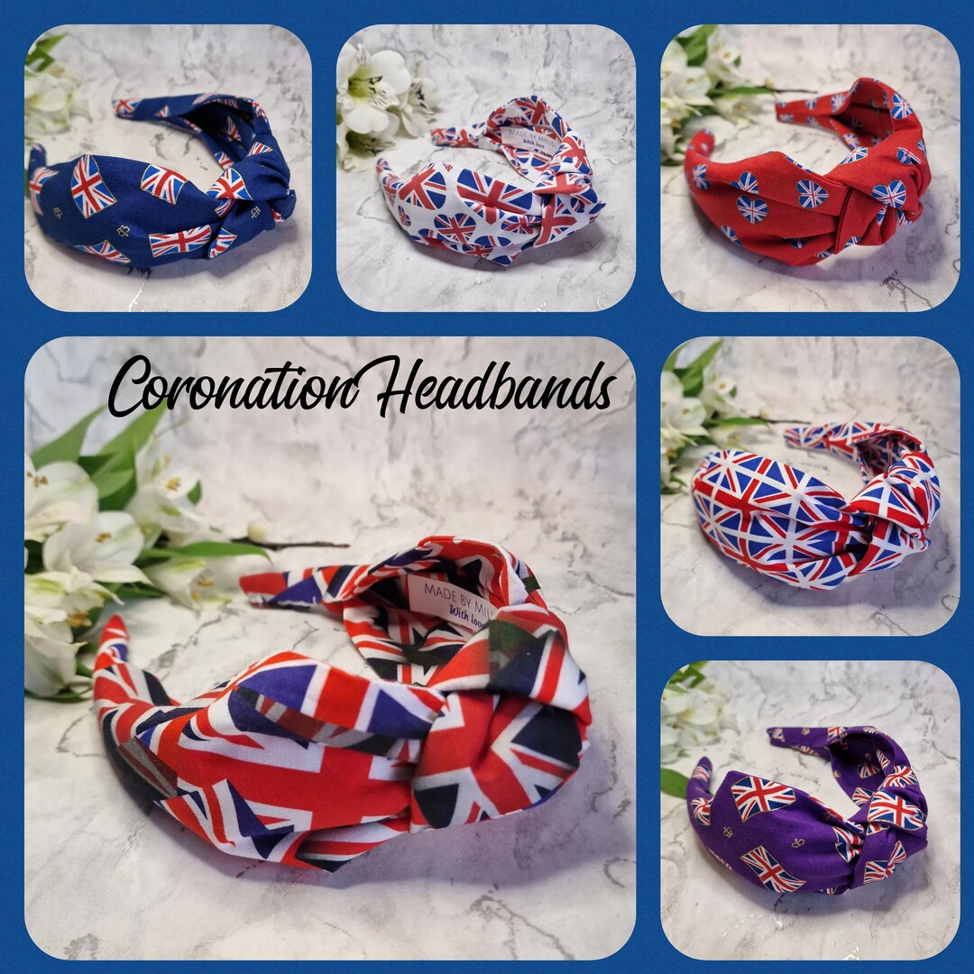 Union Jack Headband Collection Knot Headband British Etsy