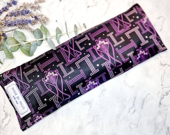 Liberty Silk Satin Weighted Eye Pillow | Astral Ianthe | Inner Cotton Pillow | Limited Edition | Linseed Flax or Lavender