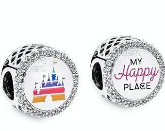 Disney Fantasyland Charm My Happy Place Charm Disney - Etsy España