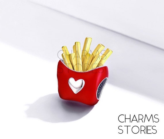 Pandora burger shop and fries charm
