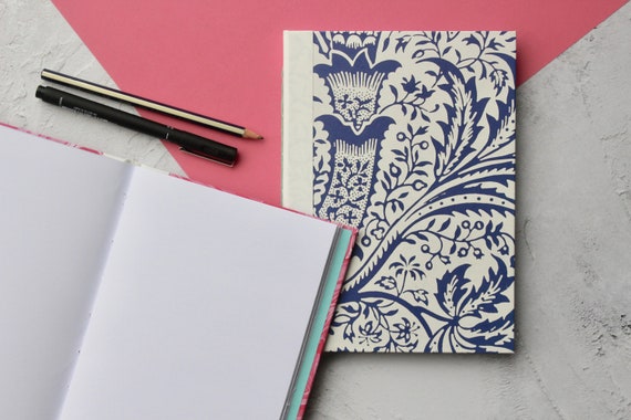 A5 Chain Stitch Notebook | Handmade A5 Notebook | Decorative Bright Notebook | Gift Idea for Teacher
