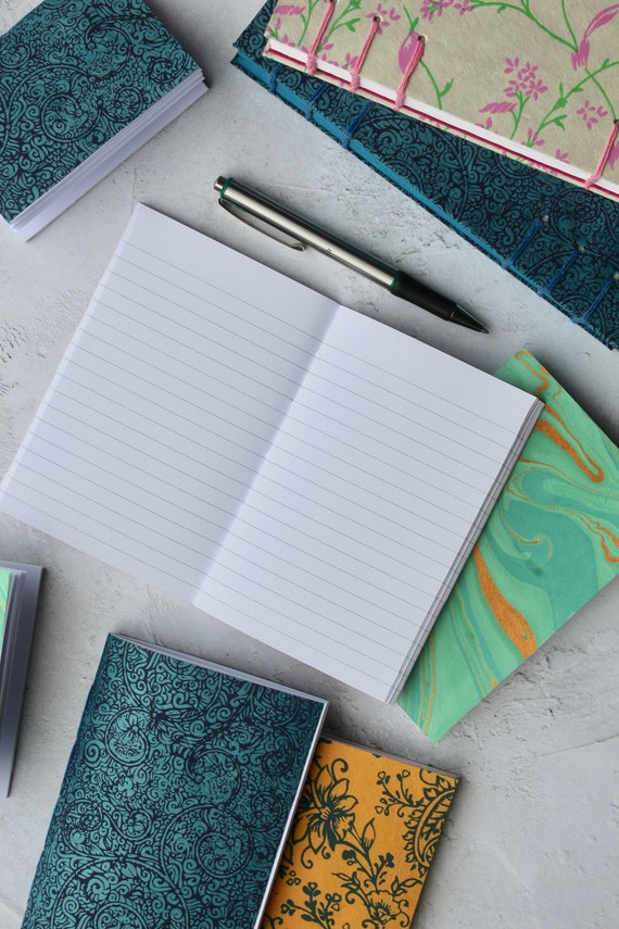 Lined Pocket Notebooks | Handmade A6 Mini Notebooks | Stocking Filler | Gift Idea