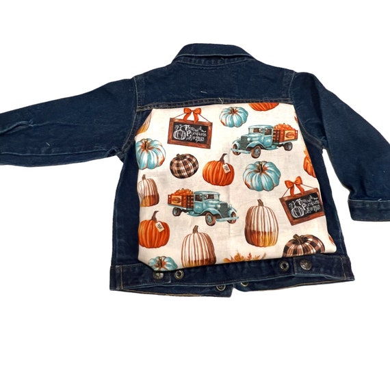 pumpkin denim blouson