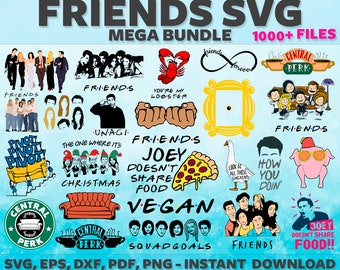 Friends Show Quotes Svg Bundle Vector Design Cameo Friends Tv Show Cut Files Silhouette Friends Show Decal Vinyl Cut Files Cricut Clip Art Art Collectibles Privius Com