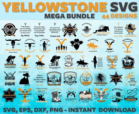 Download Yellowstone SVG Bundle for Cricut Silhouette Beth Dutton | Etsy