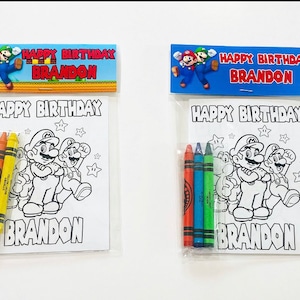 Super Mario Bros Coloring Packs, Super Mario Bros Party Favors, Super Mario Bros Coloring Pages, Super Mario Bros Party Packs,