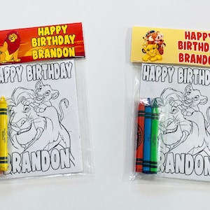 Lion King Coloring Packs, Lion King Party Favors, Lion King Coloring Pages, Lion King Party Packs, Lion King Birthday,