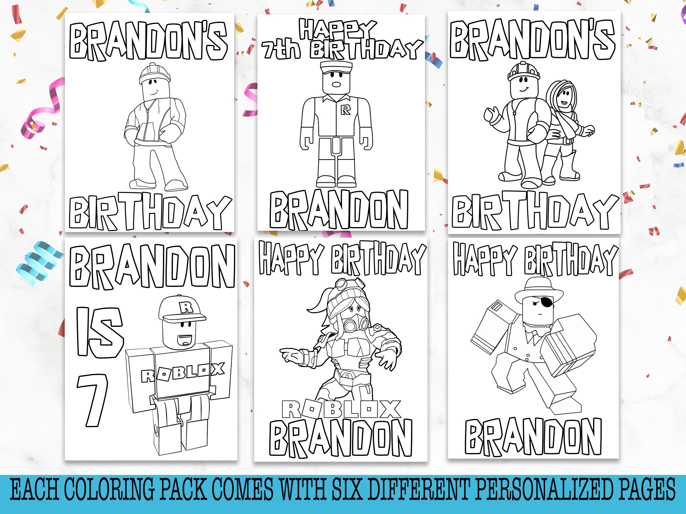 Roblox Coloring Packs Roblox Coloring Book Roblox Favors - Etsy Canada