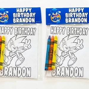 Sonic the Hedgehog Coloring Packs, Sonic the Hedgehog Party Favors,Sonic the Hedgehog Coloring Pages, Sonic the Hedgehog Party Packs,