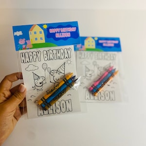 Peppa Pig Coloring Packs, Peppa pig Favors, Peppa Pig Coloring Books, Peppa Pig Party Packs, Peppa Pig Birthday,