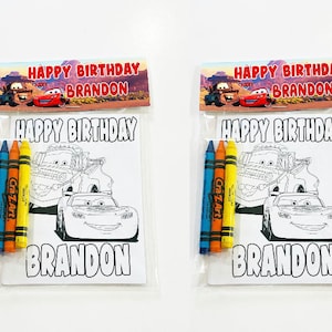 Cars Coloring Packs, Cars Coloring Books, Cars Pixar Party Favors, Cars Pixar Coloring Pages, Cars Party Packs, Cars Birthday,