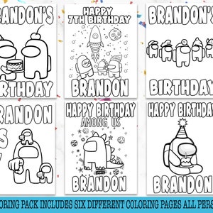 Among Us Coloring Packs, Among Us Party Favors,among Us Coloring Pages ...