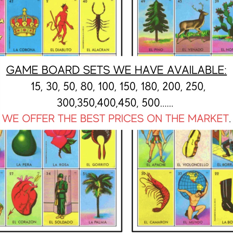 instant download 200 game boards loteria mexicana digital file degree21 card games toys games