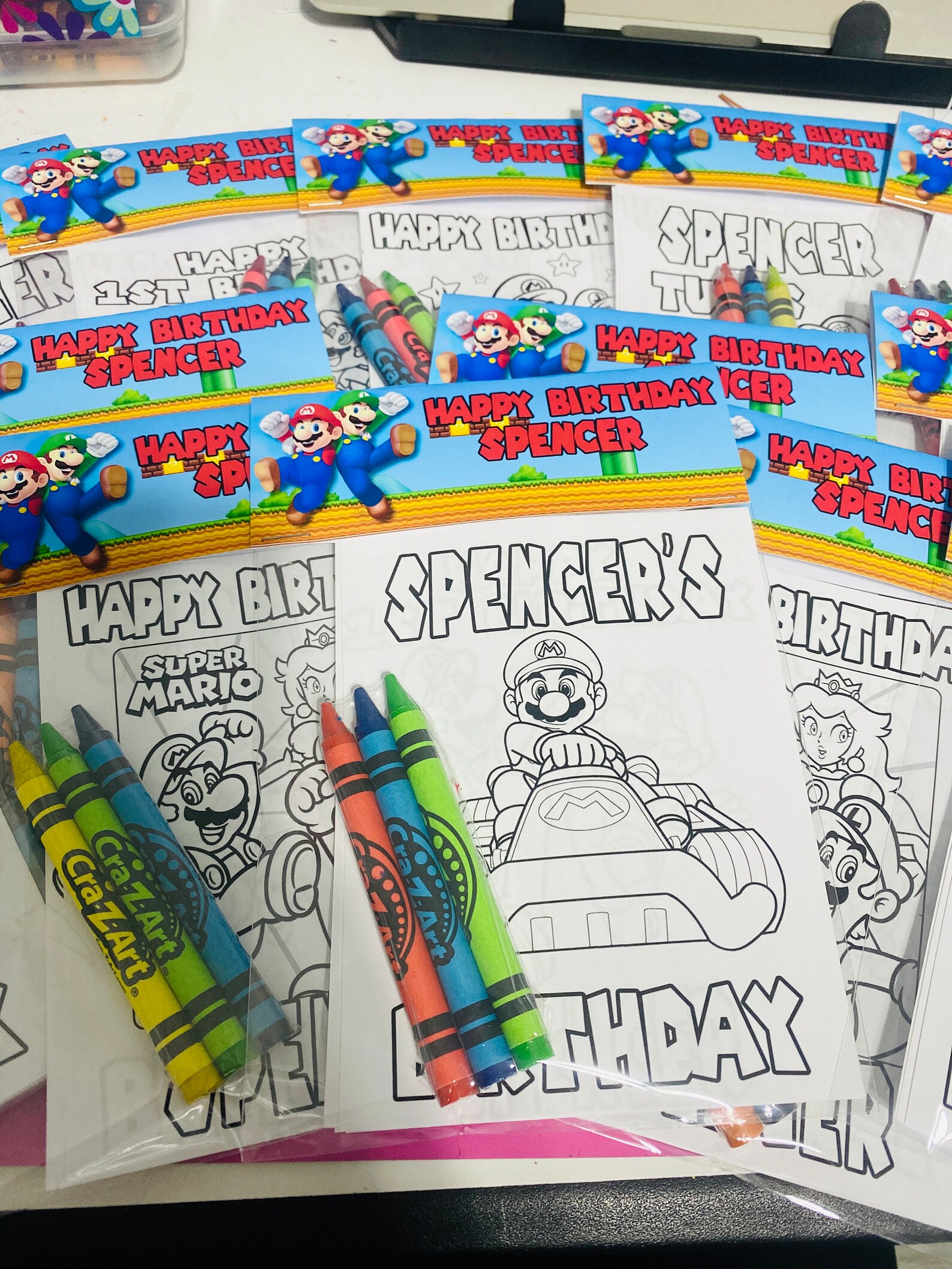Super Mario Bros Coloring Packs, Super Mario Bros Party Favors, Super ...