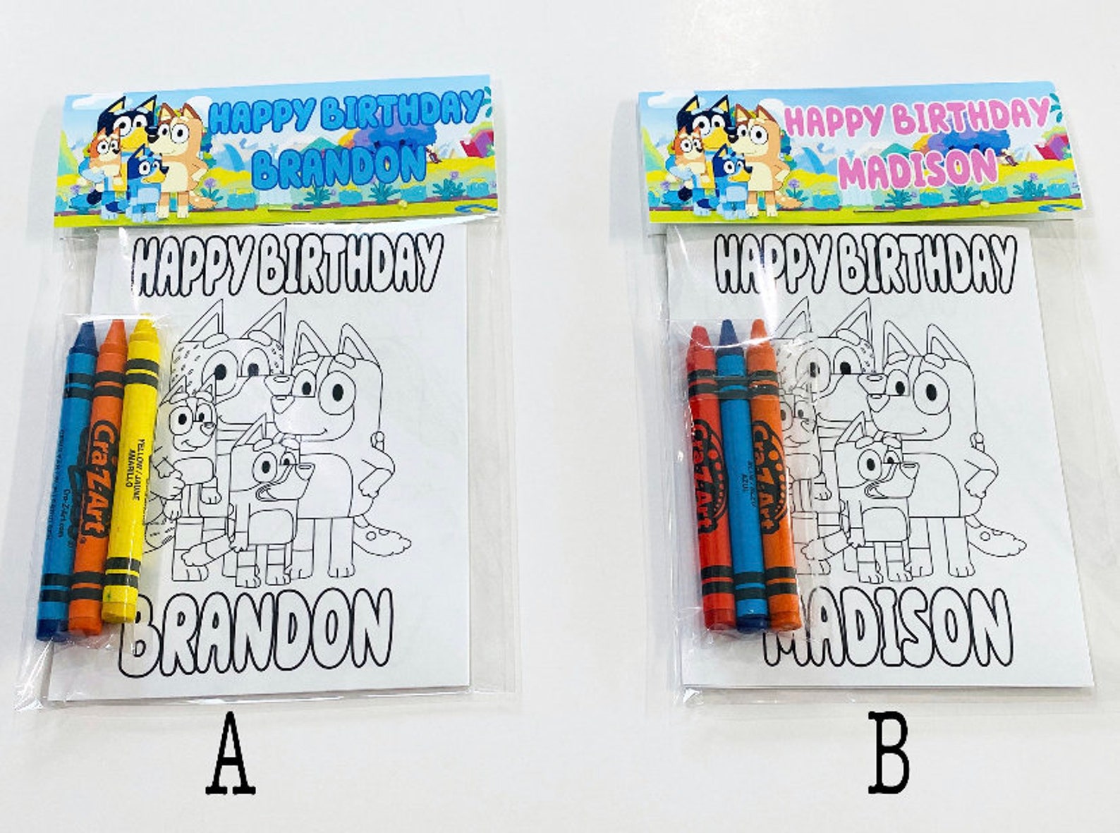 Bluey Coloring Packs, Blue Party Favors, Bluey Coloring Pages, Bluey