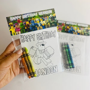 Roblox Coloring Packs, Roblox Coloring Book, Roblox Favors, Roblox Party Packs, Roblox Birthday,