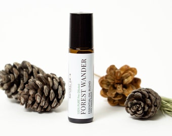 Forest Wander Essential Oil Roller | Winter Essential Oil Blend | Calming Herbal Perfume | Fresh Woodsy Scent
