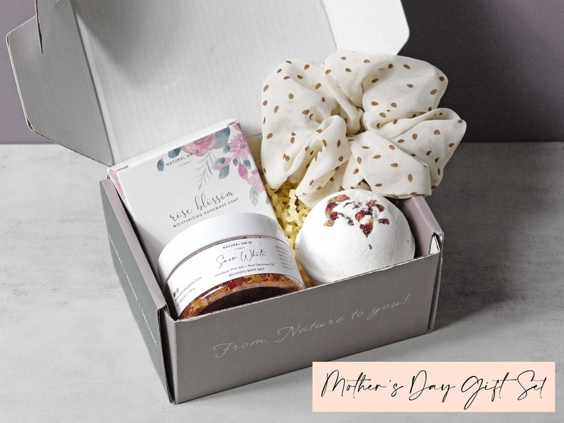 Time to Relax Spa Gift Box Gift Basket for women Thank you gift Care Package for women Mother's Day Gift Mother's Day