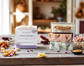 Handmade Soap Favors for Weddings & Bridal Showers, Baby Shower Gifts for Guest, Organic Bar Soap, Wholesale Soap Bridesmaid Gift for her