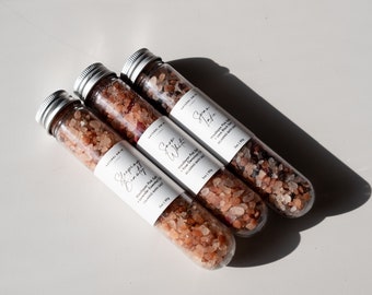 Test Natural Tube Bath Salt | Scented with Essentials Oils| Gift for her| Self Care | Bridesmaid Gift| Wedding Favor | Mother's Day Gift