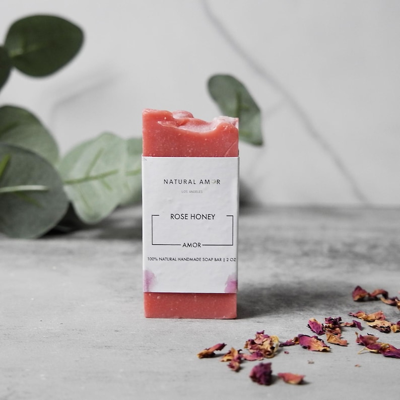 Mini Handmade Soap Bars, Natural Organic Soap Favors, Wedding Favor, Bridesmaid Gift, Baby Shower, Small Soap Gift, Sensitive Skin Friendly Rose Honey