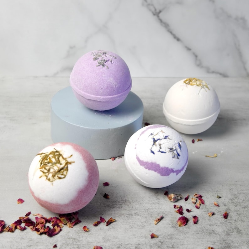 Vegan Bath Bombs | Essential Oil Scents | Spa Gift Set for Her | Bath Bomb Gift imagem 8
