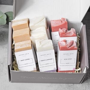 9pk Mini Soap Gift Box | Handmade Soap| Artisan soap bar| Birthday Gift | Thank you Gift| Bridesmaid Gift