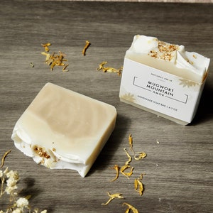 Mugwort Mountain Handmade Soap| All Natural Soap bar for sensitive skin| Organic Soap | Vegan | Essential Oil| Soap Gift