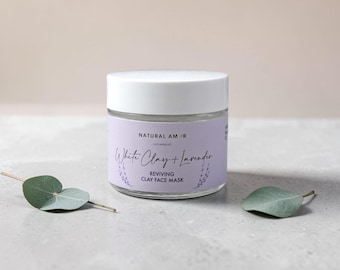 Natural Facial Clay Mask in Jar| Deep Cleaning Face Mask| Gift For Her | All Natural Skincare | Bridesmaid gift| Birthday Gift