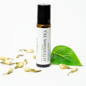 Afternoon Tea Essential Oil Blend Roller | Roll-On 10ml | Soothing Balancing Aromatherapy | Relaxation Wellness Blend