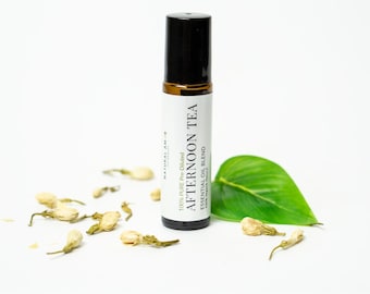 Afternoon Tea Essential Oil Blend Roller | Roll-On 10ml | Soothing Balancing Aromatherapy | Relaxation Wellness Blend