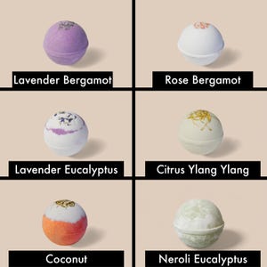 Vegan Bath Bombs | Essential Oil Scents | Spa Gift Set for Her | Bath Bomb Gift imagem 2