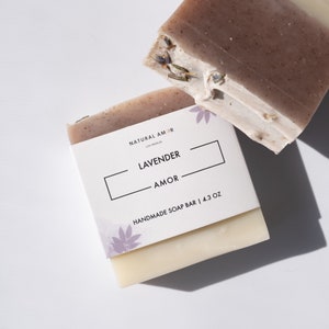 Lavender Handmade Soap Bar All Natural Organic Soap Birthday Gift Self ...
