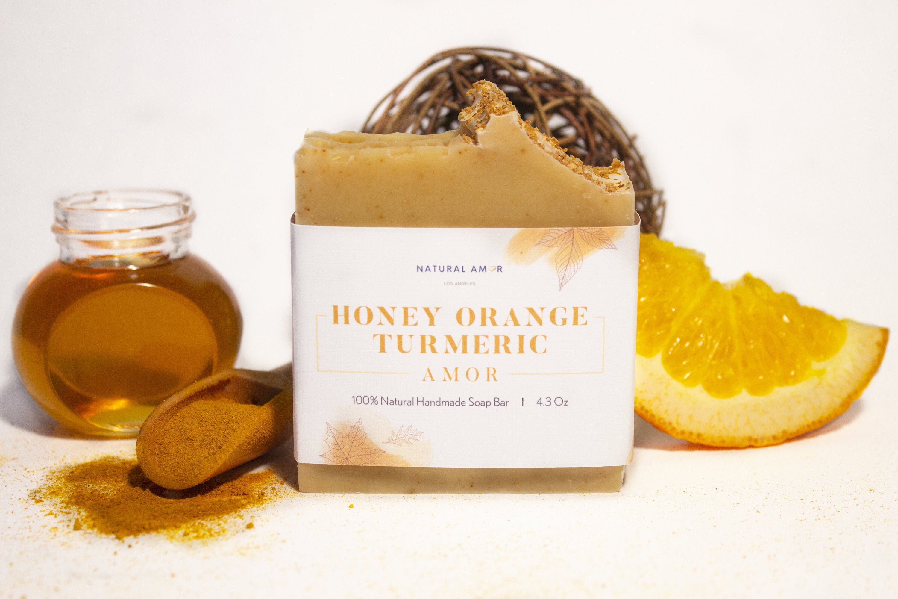 Honey Orange Turmeric Soap Bar Handmade Soap 2oz 4 oz Etsy