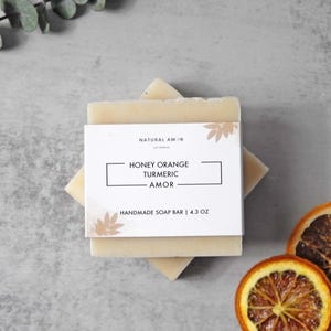 Turmeric Honey Orange Bar Soap | Organic Handmade Soap | Shea Butter| Natural Ingredients| Self Care Gift| Soap Gift immagine 8