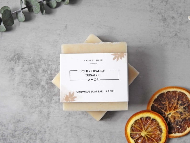 Turmeric Honey Orange Bar Soap | Organic Handmade Soap | Shea Butter| Natural Ingredients| Self Care Gift| Soap Gift immagine 8