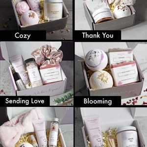 Time to Relax Spa Gift Box Gift Basket for women Thank you gift Care Package for women Mother's Day Gift image 6